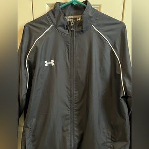 Under Armour Advance Woven Warm Up Track Training Jacket and pants- black Mens L